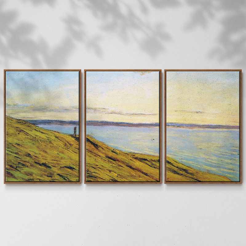 " Sainte " 3 - Pieces, Walnut  , 36" H x 75" W x 2" D