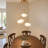 3 - Light Modern Colored Glass Cluster Pendant UL Certified