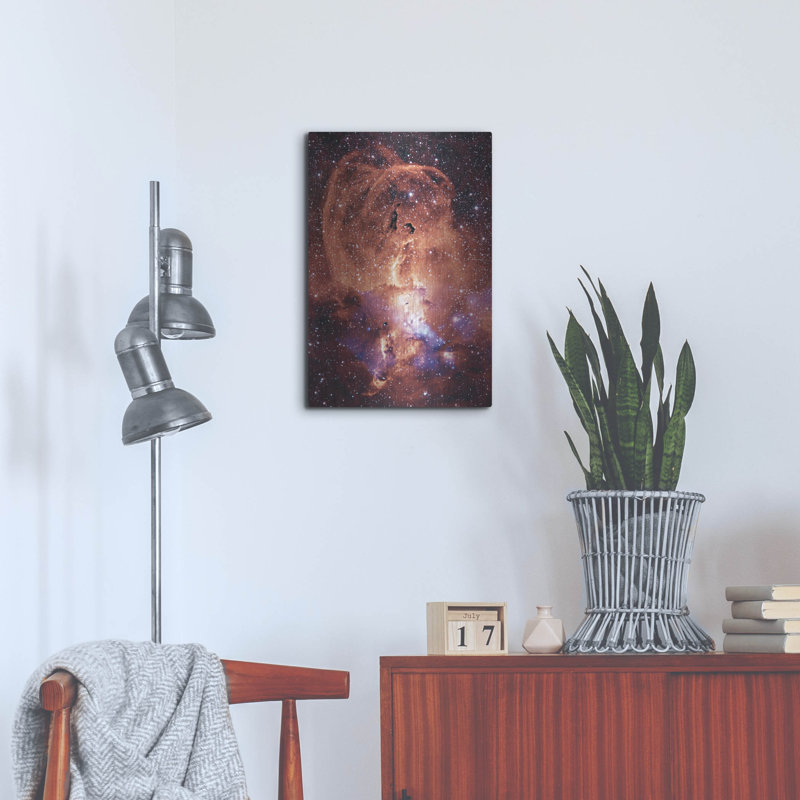 NCL 3576 Nebula, art mural en métal, H 24 po x l 16 po