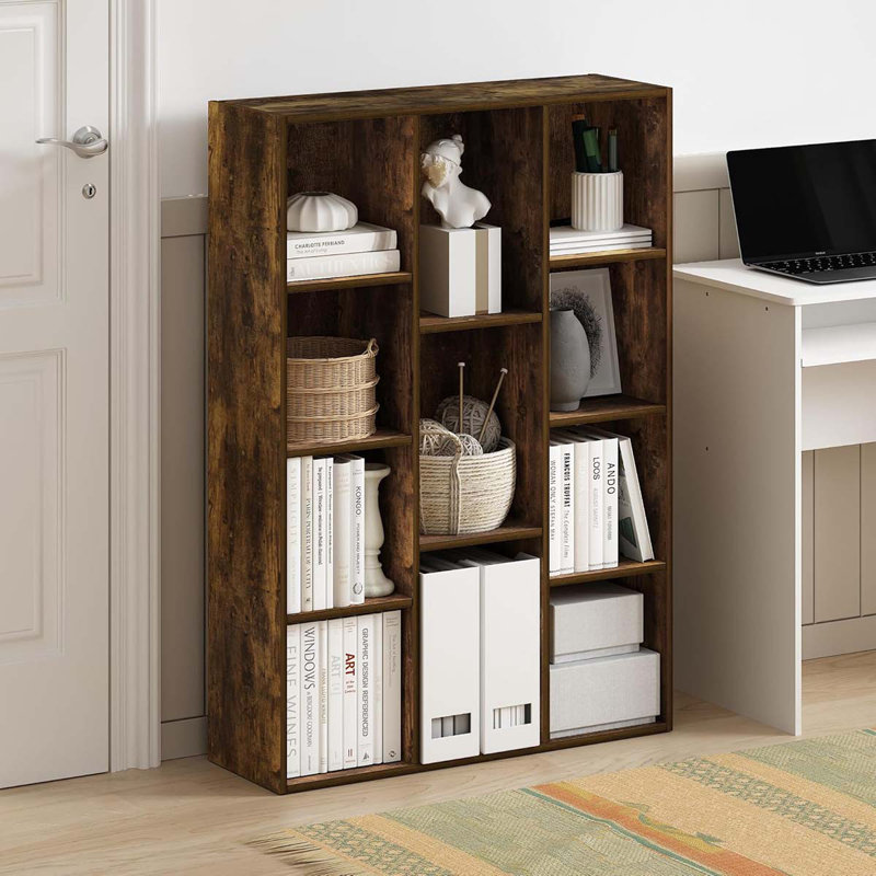 11-Cube Reversible Open Shelf Bookcase,