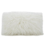 Faux Mongolian Collection Faux Fur Throw Pillow