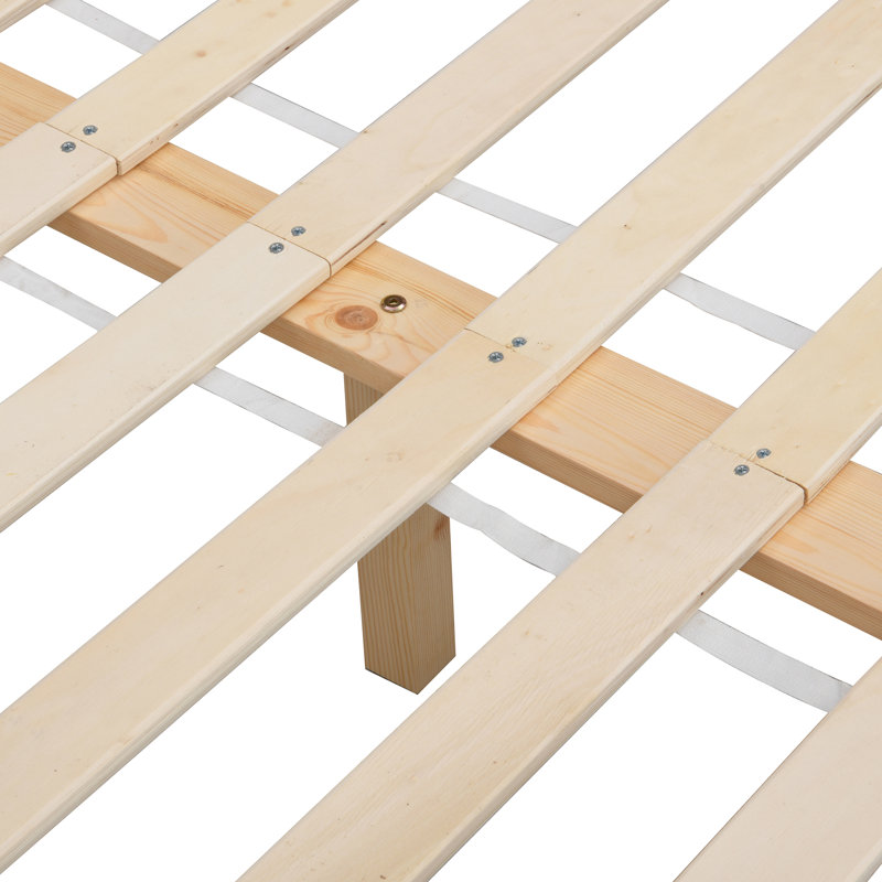 Matthew Solid Wood Bed, White, Double (4'6)