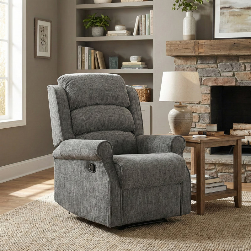Constantino 79cm Wide Standard Recliner, Grey