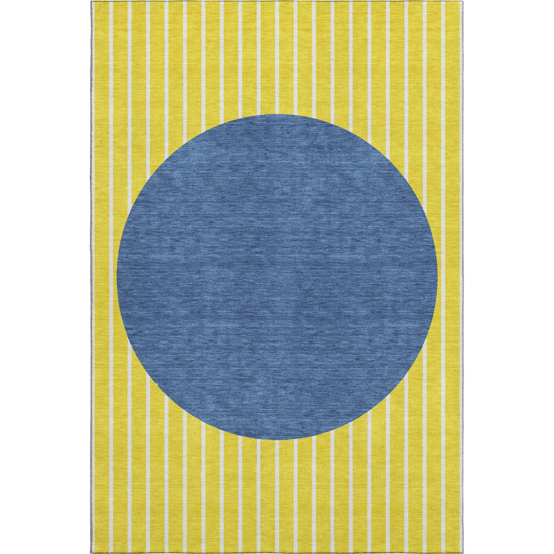 Premium Machine Washable Naglee AMF994 Stripes Rug, Rectangle 10' x 14'