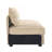 Armless Sofa Velvet - Wheat