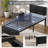 Kempst 3 Piece Twin Size Bedroom Set, Modern Wood Platform Bed Frame and Nightstand Set, Farmhouse Industrial Bedroom Furniture Set in Black, No Box Spring Needed-1786161471-1786161408