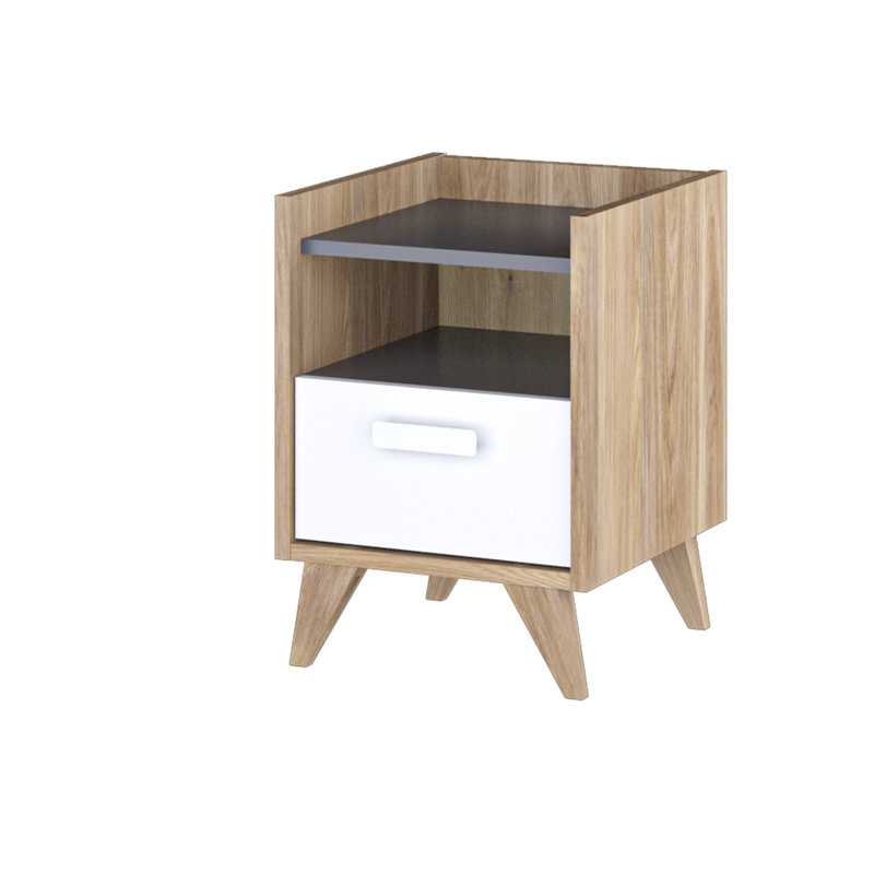 Southa 38cm W Plywood / Laminate Board Bedside Table