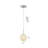 Transitional 1-Light Beaded Crystal Pendant -357395084