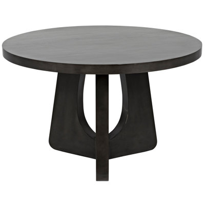 Nobuko Round Mahogany Wood Dining Table