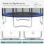 Songmics Round Backyard Trampoline with Safety Enclosure-29314111