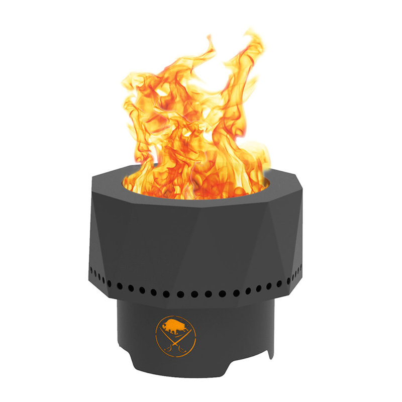 Steel Wood Burning Fire Pit, Buffalo Sabres