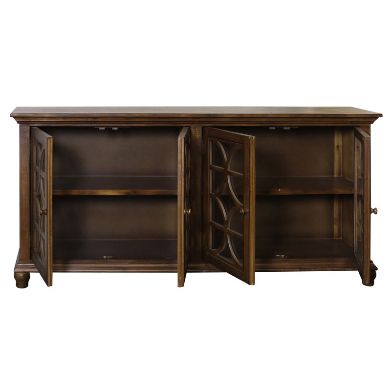 Frieso - Four-Door Half Circle Design Buffet - Brown