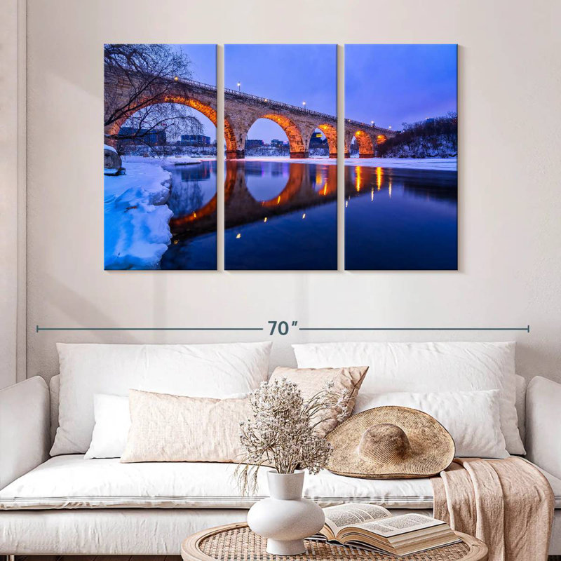 Lilie Sunset Bridge, 32" H x 50" W
