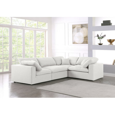 Canapé modulaire en tissu 4 pièces Hitha