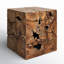 Scarlett Solid Wood Block End Table-1812249412