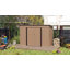 Remise de rangement en métal l 8,5 pi x P 3,6 pi, brun-111986050