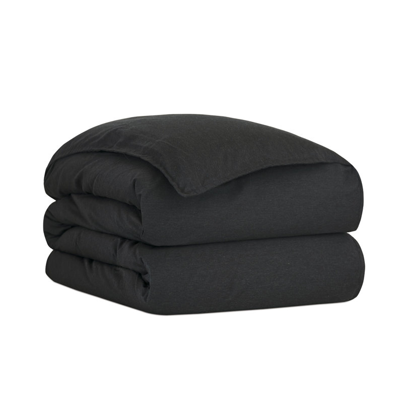Pierce Duvet Cover, King Duvet Cover, Onyx