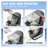 Electric Pasta Maker with 8 Shapes, 150W Automatic Noodle Machine, 500g Capacity, 4 Intelligent Modes, Black ABS+PC