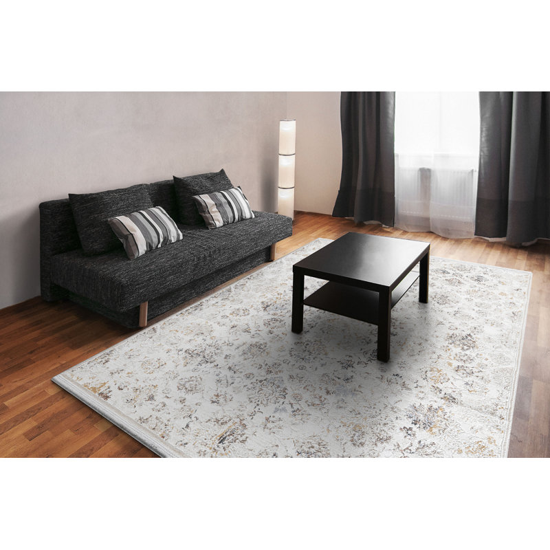 Clarissa 6.7X9 19906-189 IVORY/BEIGE/GREY, Rectangle 6'7" x 9'