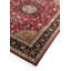 Tapis rouge / brun / noir noué à la main de conception unique 5 pi 1 po x 6 pi 11 po Tabriz