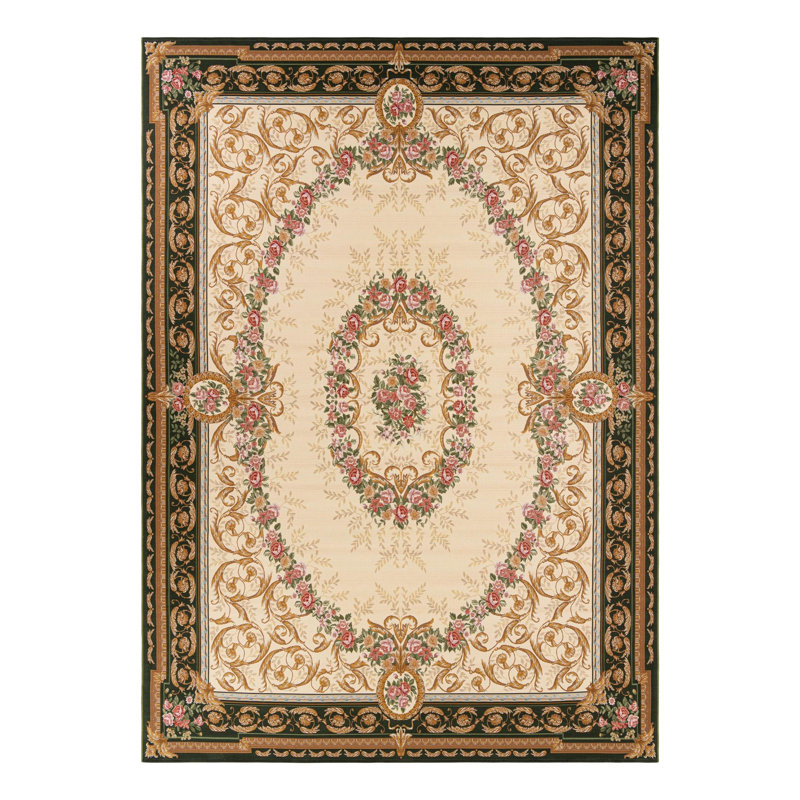 Indoor/Outdoor Traditional Area Rug, Rectangle 10' x 14'1"