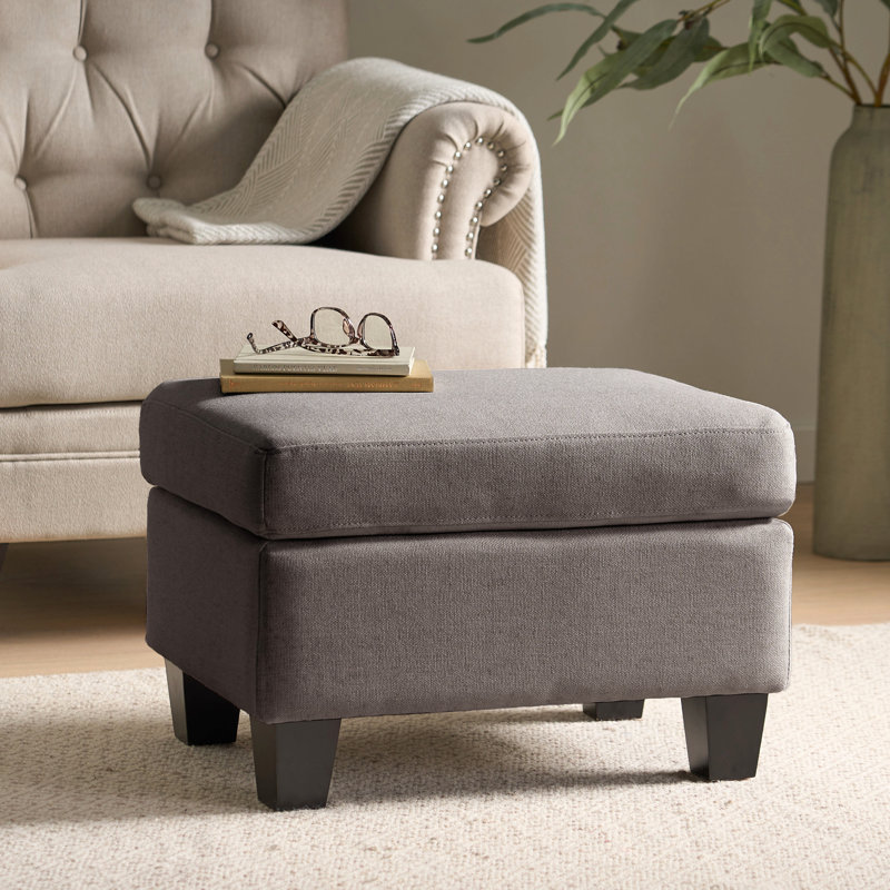 Banc repose-pieds pour chambre à coucher, Gris