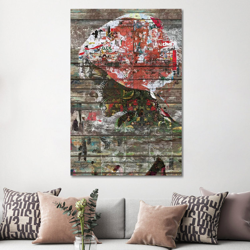 Hidden Nature - Profile Of Woman by Diego Tirigall - Gallery-Wrapped Canvas Giclée on Canvas, Wrapped Canvas