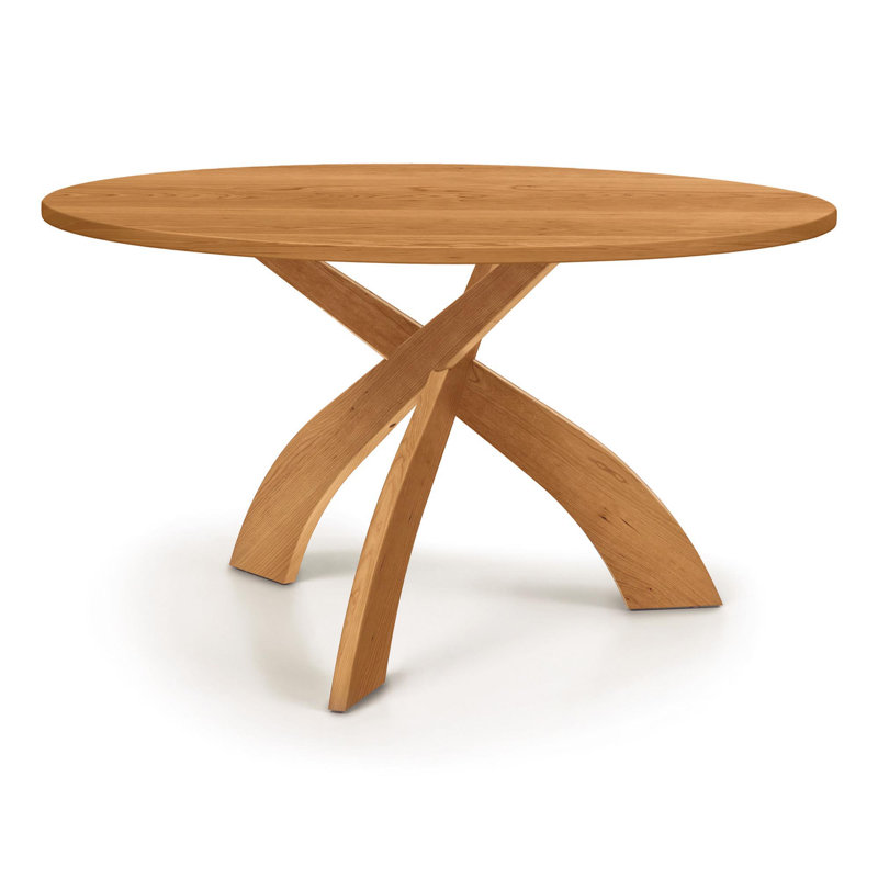 Entwine Dining - Round Fixed Top Table, 30" H x 54" L x 54" W, Natural Cherry, Natural Cherry