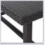 Table de salle à manger en résine tressée avec structure en fer de Santa Rosa, durable et élégante pour l'extérieur-1674428475