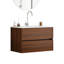 Meuble-lavabo mural 32 po Talbot avec tiroirs à fermeture en douceur et lavabo en céramique