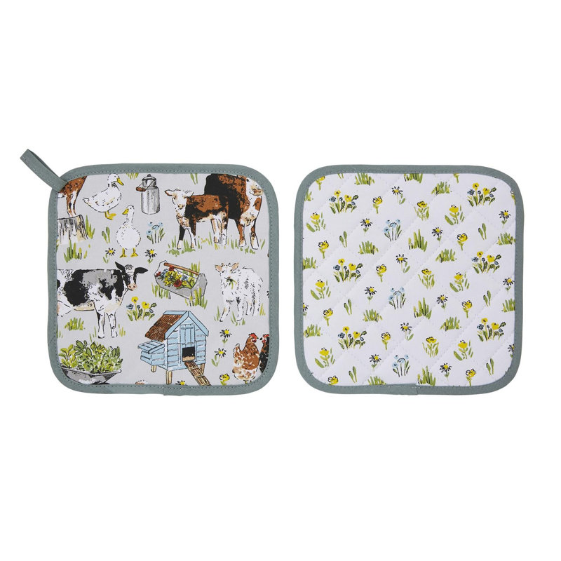 Ulster Weavers Portman Farm Animal Print 100% Cotton Potholder