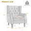 74 Cm Wide Tufted Armchair-2092282190