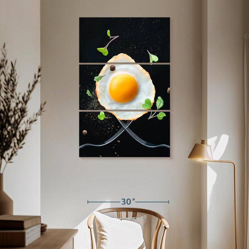 Yarlin Fried Egg For Breakfast, 65" H x 42" W