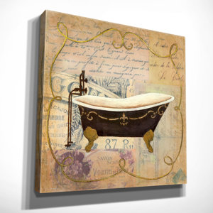 Ophelia & Co. Bain De Luxe II - Wrapped Canvas Graphic Art Print ...