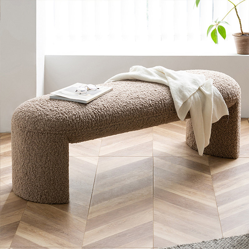 Banc rembourré kaki