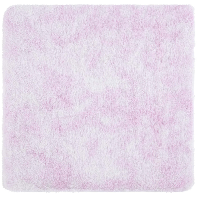 Zura Shag Performance Abstract Rug, Square 4'