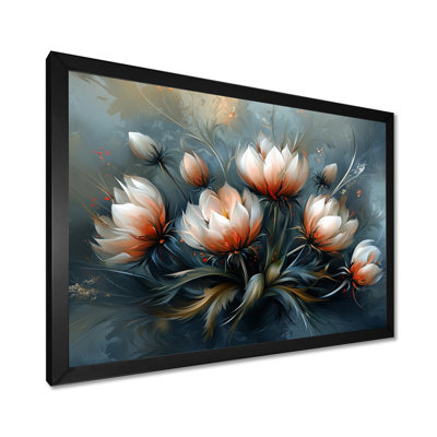 Iretha gris, chardon d'hiver, chanson Harmony IV - Thistle Large, art mural