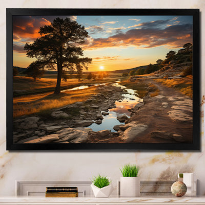 " Yellow Orange Illinois Landscape "