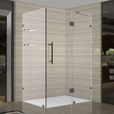 Cabine de douche à charnière rectangulaire 48 "x 72" Avalux GS