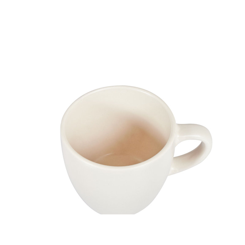 Handmade Stoneware Teacup and Saucer