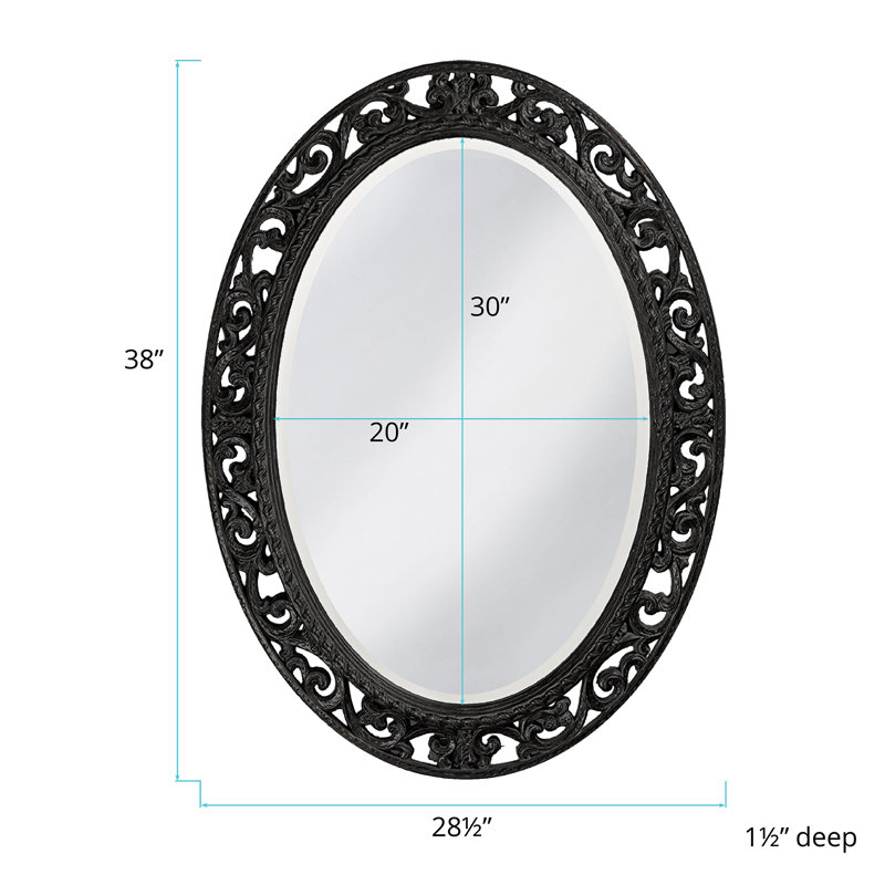 Miroir d'appoint Hillpoint, Noir