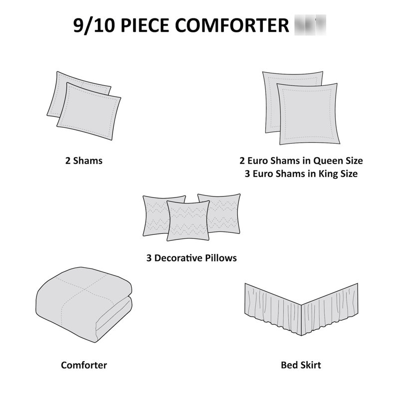 Literie - 10 pièces 10 pièces