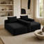 Canapé modulaire de 97 po, canapé modulaire Cloud avec assise profonde, canapé modulaire en L moderne avec méridienne et canapé rembourré pour salon, sans assemblage-1879577600-1879577601