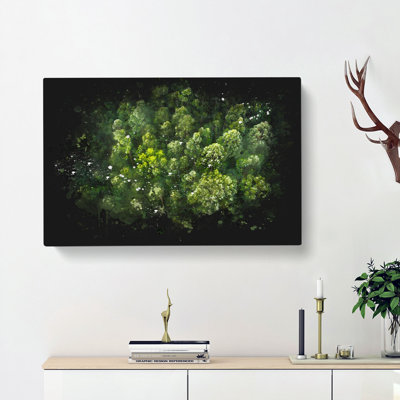 Green Tree Tops - Wrapped Canvas