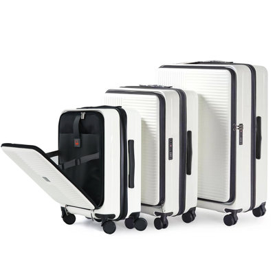 Luggage,with front opening,TSA approved lock,hardshell suitcase