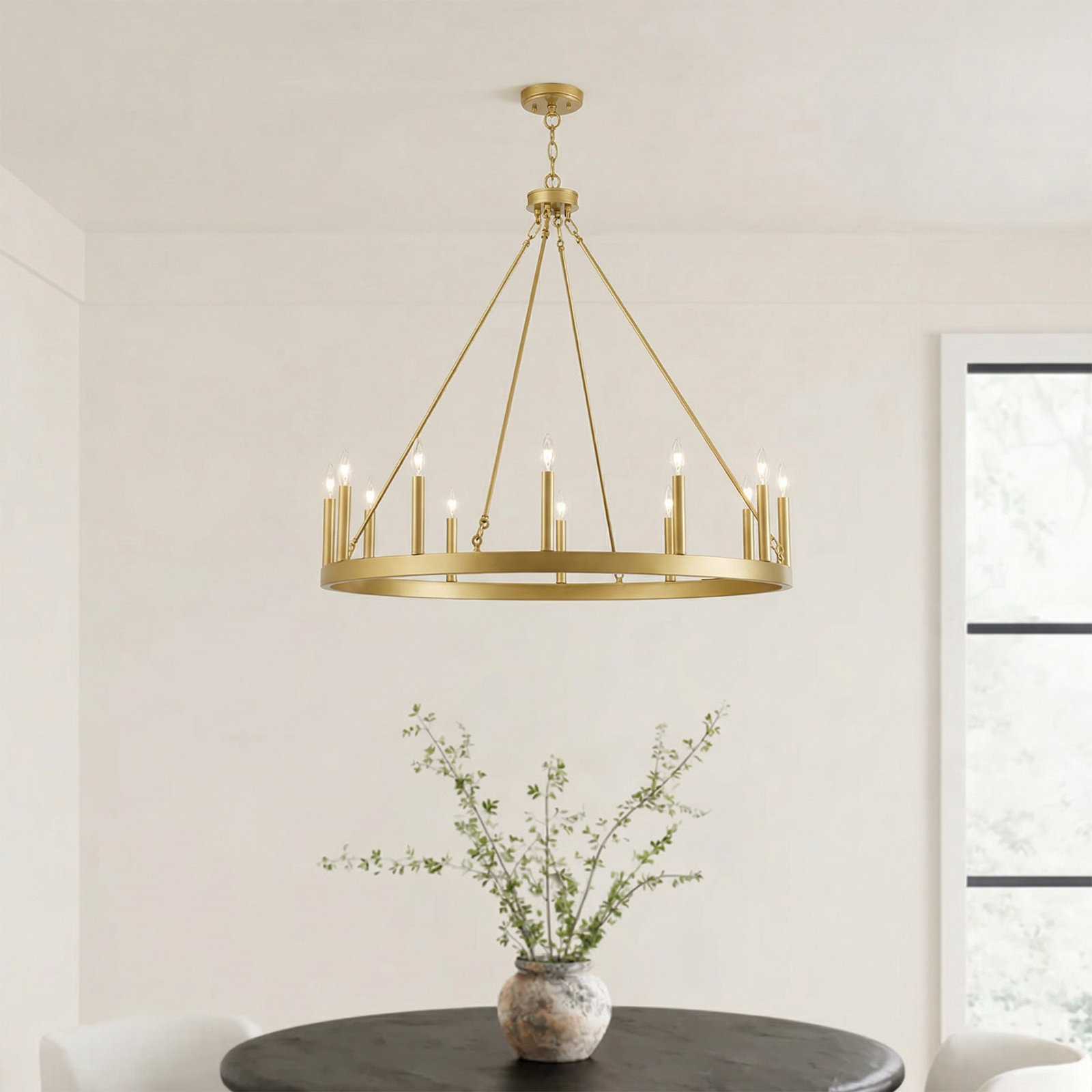 Madalyn 12-Light Chandelier, GOLD