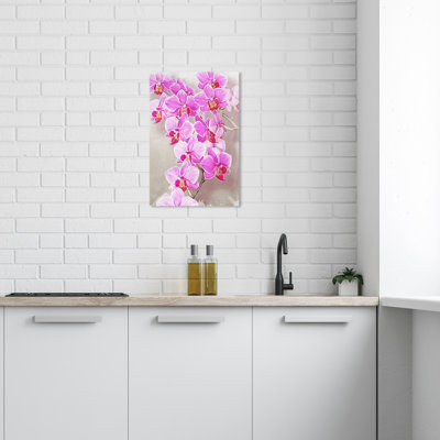 Wynwood Studio Floral and Botanical Tropical Canvas Art - Orchid Showers Wall Art for Home Decor