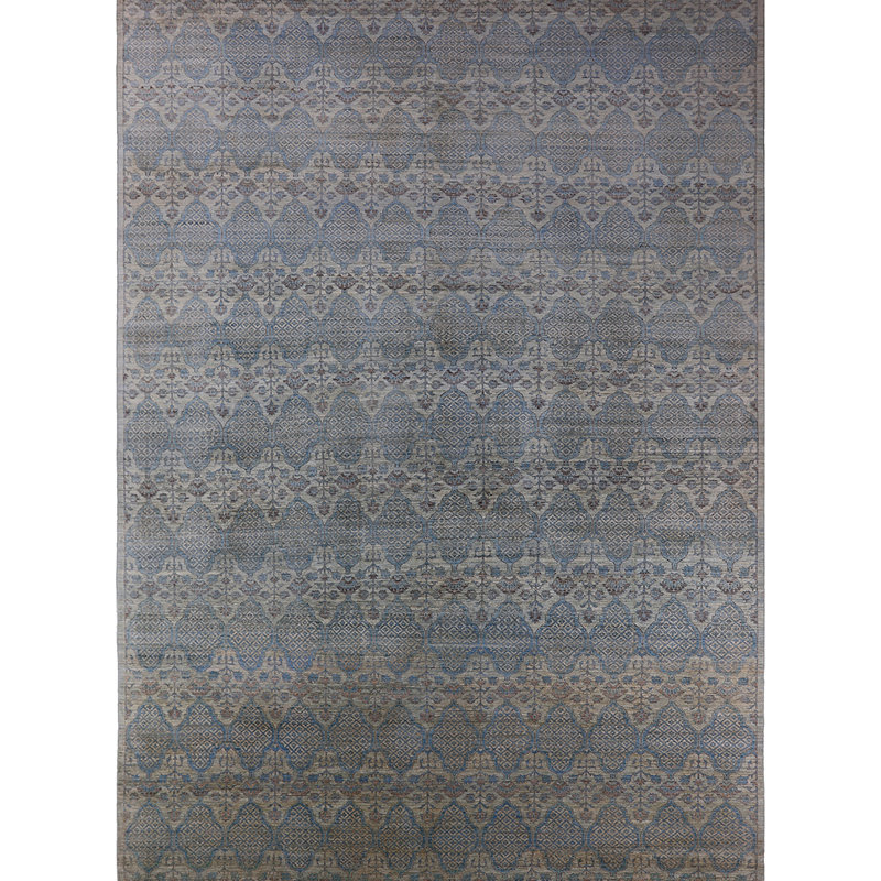 Tapis oriental gris foncé Grapeville, Rond 4 pi