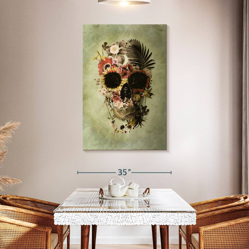 Hitzel Garden Skull Light, 48" H x 32" W