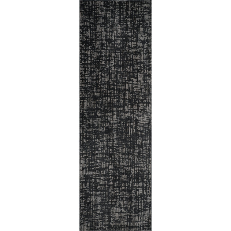 Machine Washable Frances Gray/Black Rug
